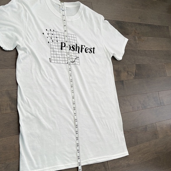 POSHMARK Poshfest 2019 White Cotton Tshirt Tee Short Sleeve - Picture 8 of 8